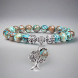 Blue Kyanite Tree of Life Bracelet