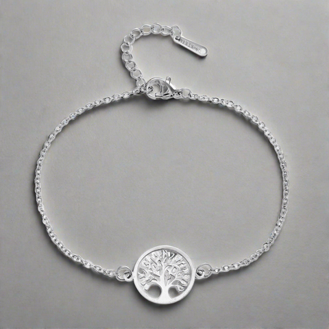 Classic silver tree of life bracelet 