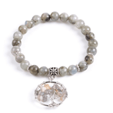 Tree of life bracelet Labradorite beads 