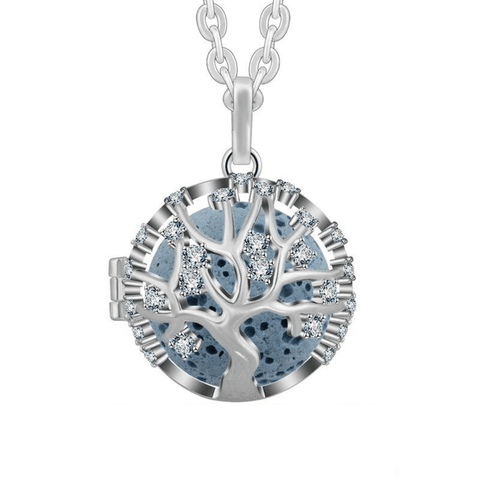 Blue Future Tree of Life Necklace