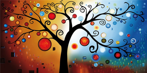 Hot-Cold Tree of Life Painting 