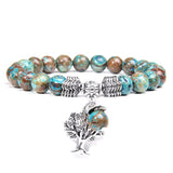 Blue Kyanite Tree of Life Bracelet