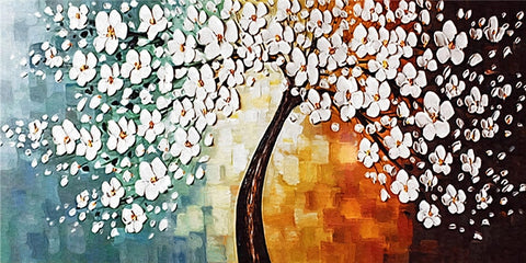 Gradient Tree of Life Painting