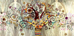 Tableau Arbre de Vie Arbre Sacré Abstrait Klimt