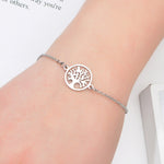 Classic silver tree of life bracelet 