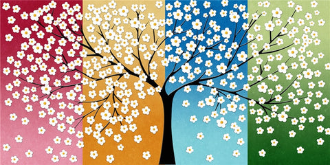 Tree of Life Seasons Painting 